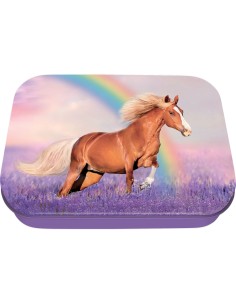 Boîte à tout cheval brun