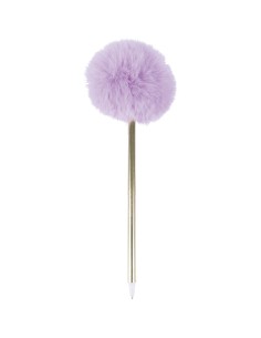 Stylo Bille Pompon Mauve