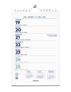 Kalender Brepols 13.5 x 21 cm