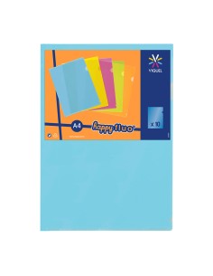 Happy Fluo 10 Sichtmappen A4